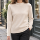 Wool-Blend Mock Neck Jumper