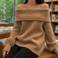 Off-Shoulder Jumper with Dropped Shoulders