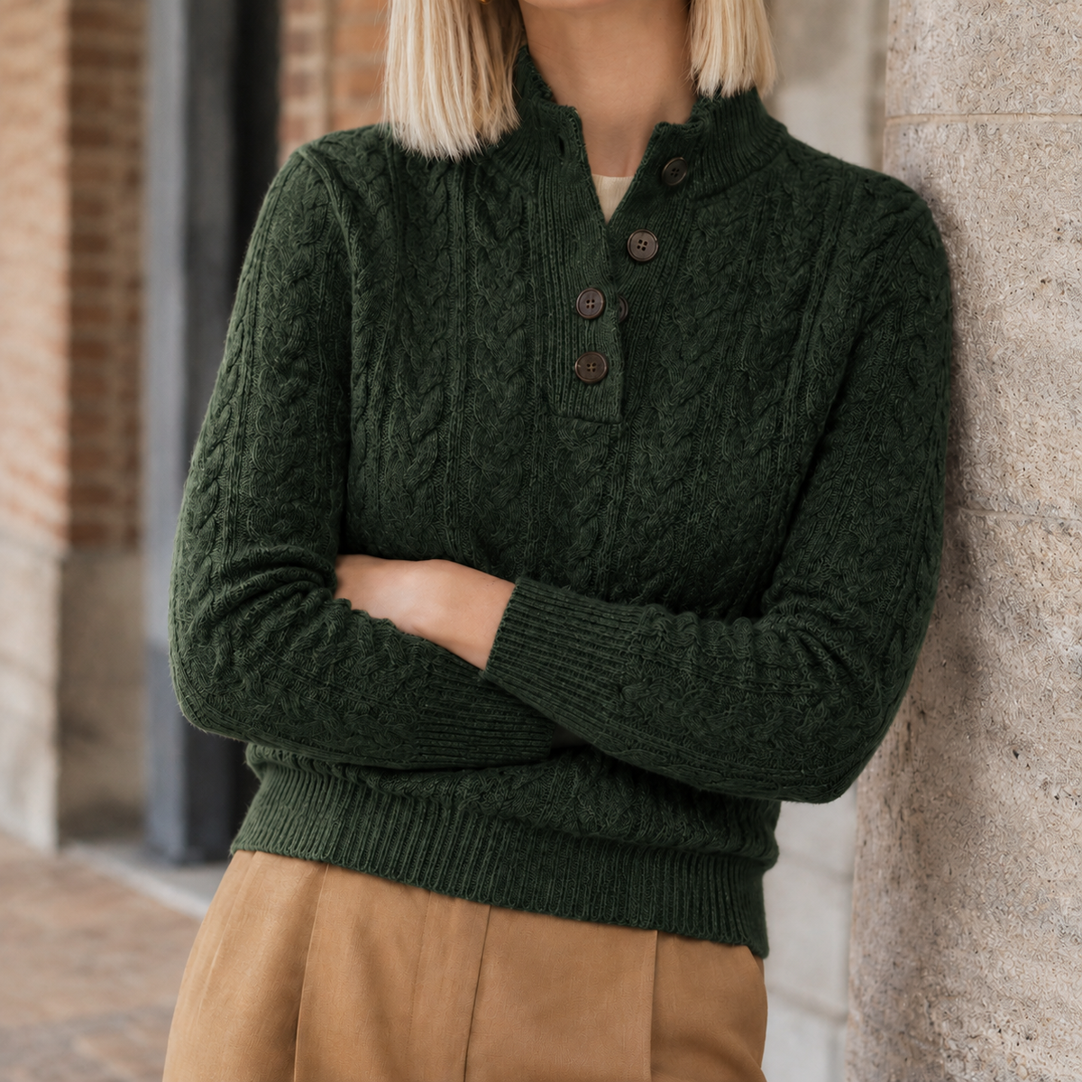 Cashmere-Feel Soft Knit Jumper