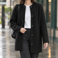 Brushed Cotton-Blend Longline Cardigan