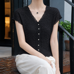 Slim Pleated Cardigan