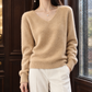 Pure Wool V-Neck Jumper