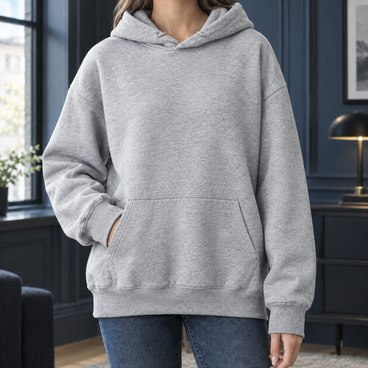 Relaxed Cotton-Blend Hoodie