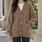 Cotton-Blend Ribbed Cardigan