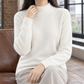 Smooth Silky Knit Mock Neck Jumper