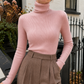 Cashmere-Feel Fine Rib Slim Jumper
