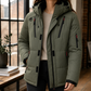 Utility Coat Polyester Padded Hip-Length with Hood and Zip Pockets