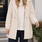Hooded Jacket Polyester with Zip-and-Snap Front and Drawstring Waist