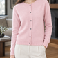 Relaxed Round Neck Button Cardigan