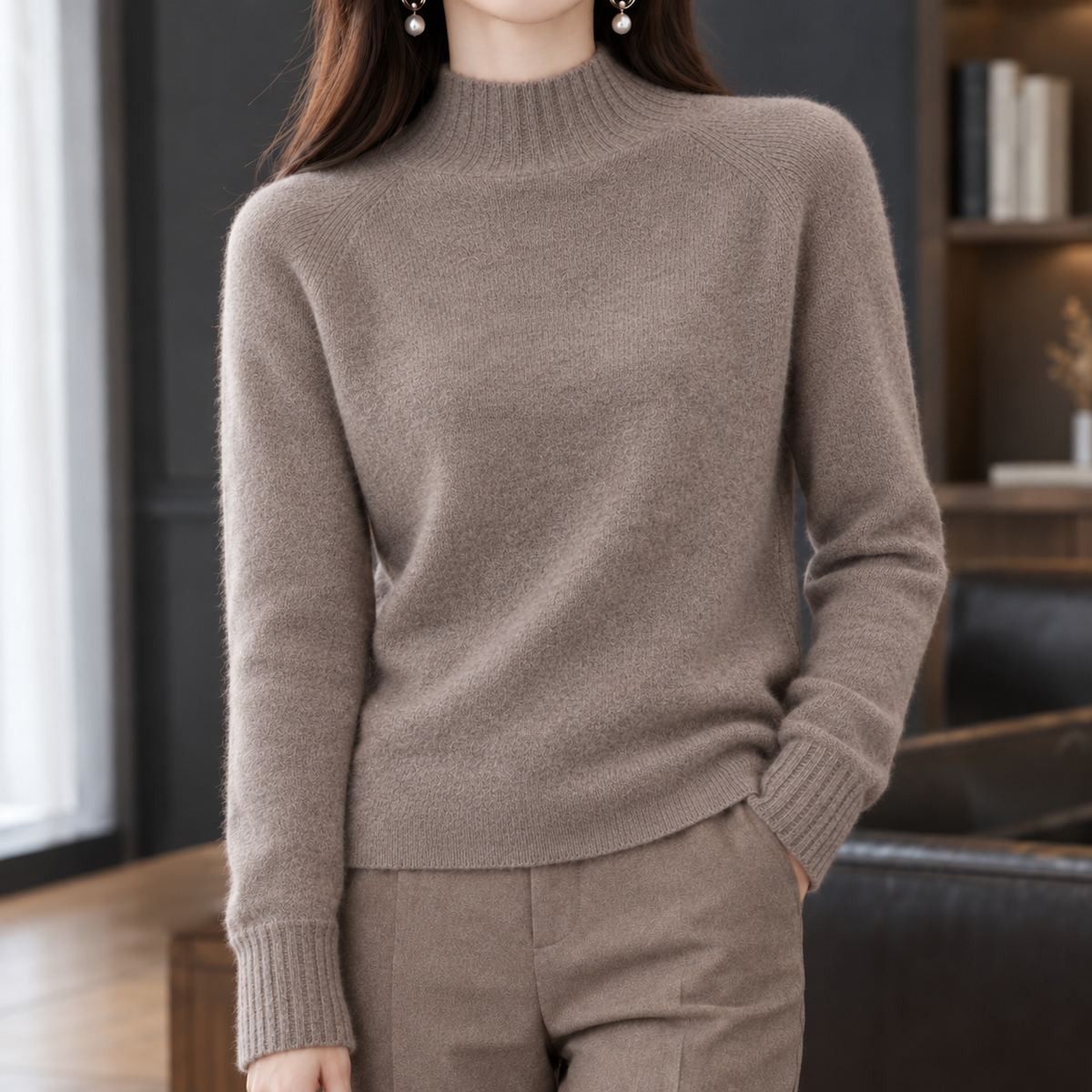 Cashmere-Feel Relaxed Jumper