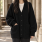Oversized Ribbed Cardigan