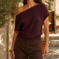 Sweeping Off-Shoulder Jumper
