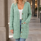 Cable Knit V-Neck Cardigan