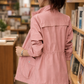 Jacket Polyester Utility with Stand Collar, Full Zip and Drawstring