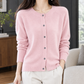 Relaxed Round Neck Button Cardigan