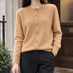 Wool-Rich Knit Cardigan