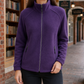 Fleece Jacket Soft Textured with High Stand Collar and Zip Pockets