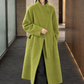 Coat Wool-Rich Blend Asymmetric Wrap Front with Stand Collar