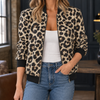 Bomber Jacket Polyester Glossy Metallic with Zip Front and Ribbed Trim
