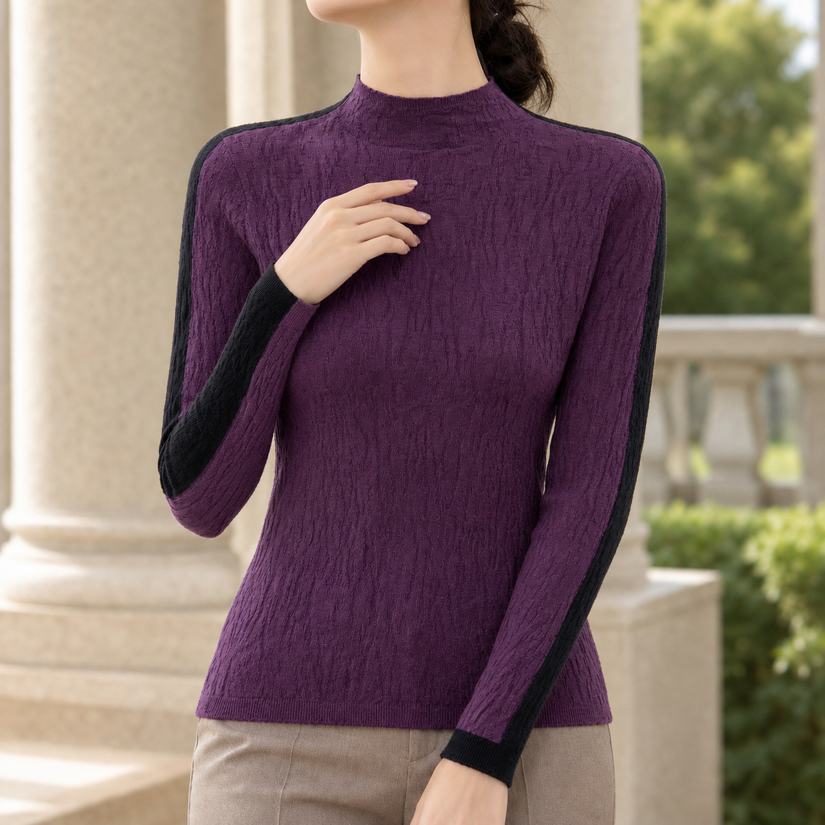 Slim Textured Jumper