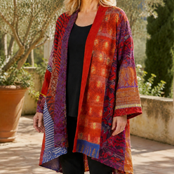 Patchwork Longline Cardigan