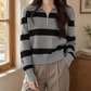 Striped Half-Zip Jumper