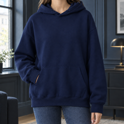 Relaxed Cotton-Blend Hoodie
