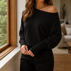Asymmetric Soft Knit Jumper