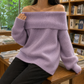 Off-Shoulder Jumper with Dropped Shoulders