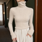 Slim Fine Rib Roll Neck Jumper