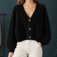 Relaxed Cable Knit Cardigan