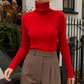 Cashmere-Feel Fine Rib Slim Jumper