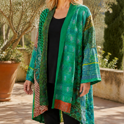 Patchwork Longline Cardigan