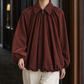 Batwing Jacket Polyester Relaxed with Point Collar and Zip Front