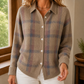 Plaid Knit Cardigan