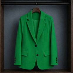 Blazer Polyester Tailored with Two-Button Front and Three Pockets