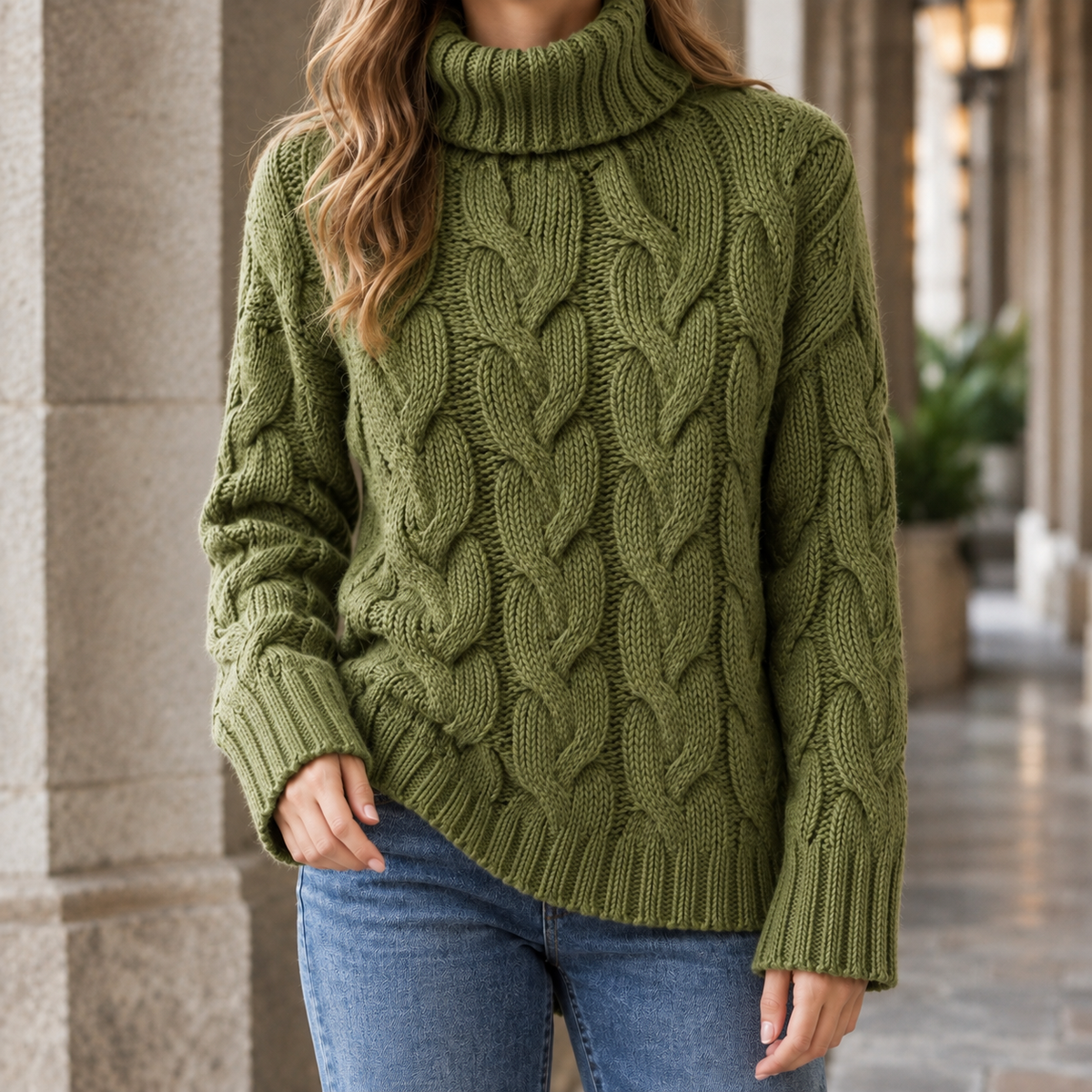 Tactile Cable Knit Jumper