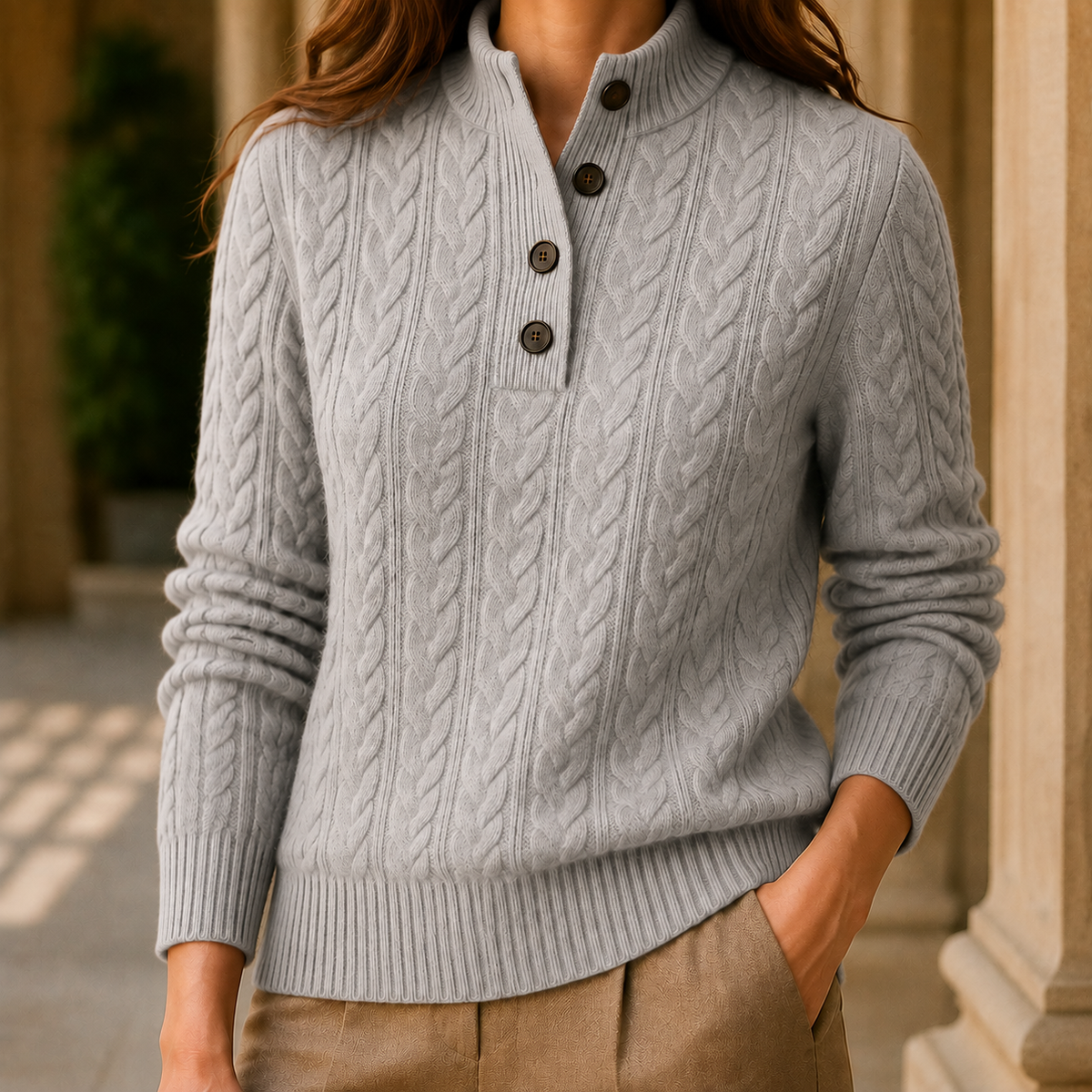 Cashmere-Feel Wool-Blend Jumper