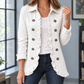 Ruffle Jacket Polyester Hip-Length with Turn-Down Collar