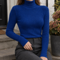 Fine Ribbed Roll Neck Jumper