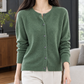 Relaxed Round Neck Button Cardigan