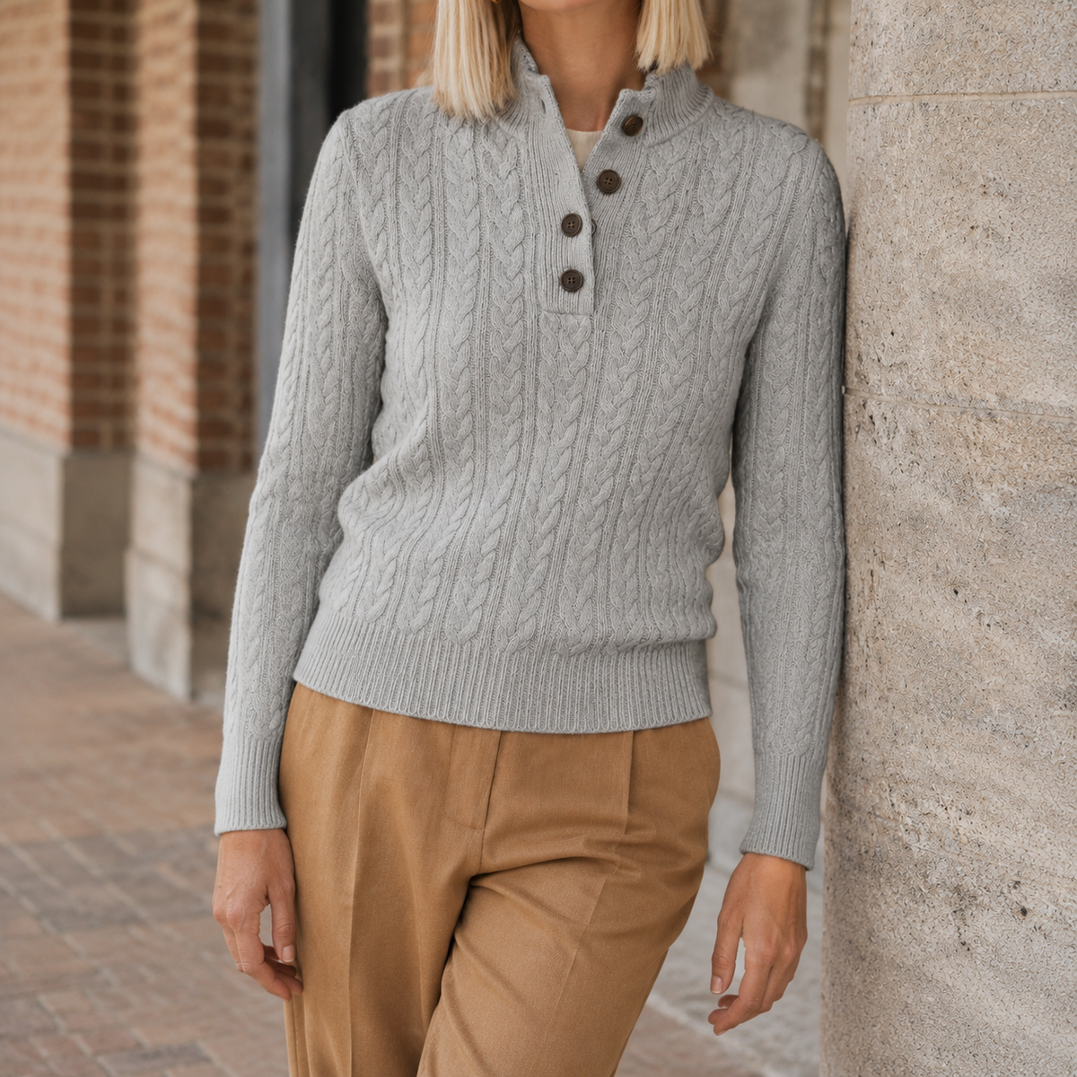 Cashmere-Feel Soft Knit Jumper