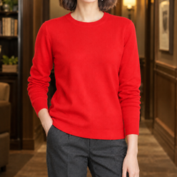 Fine Knit Crew Neck Jumper