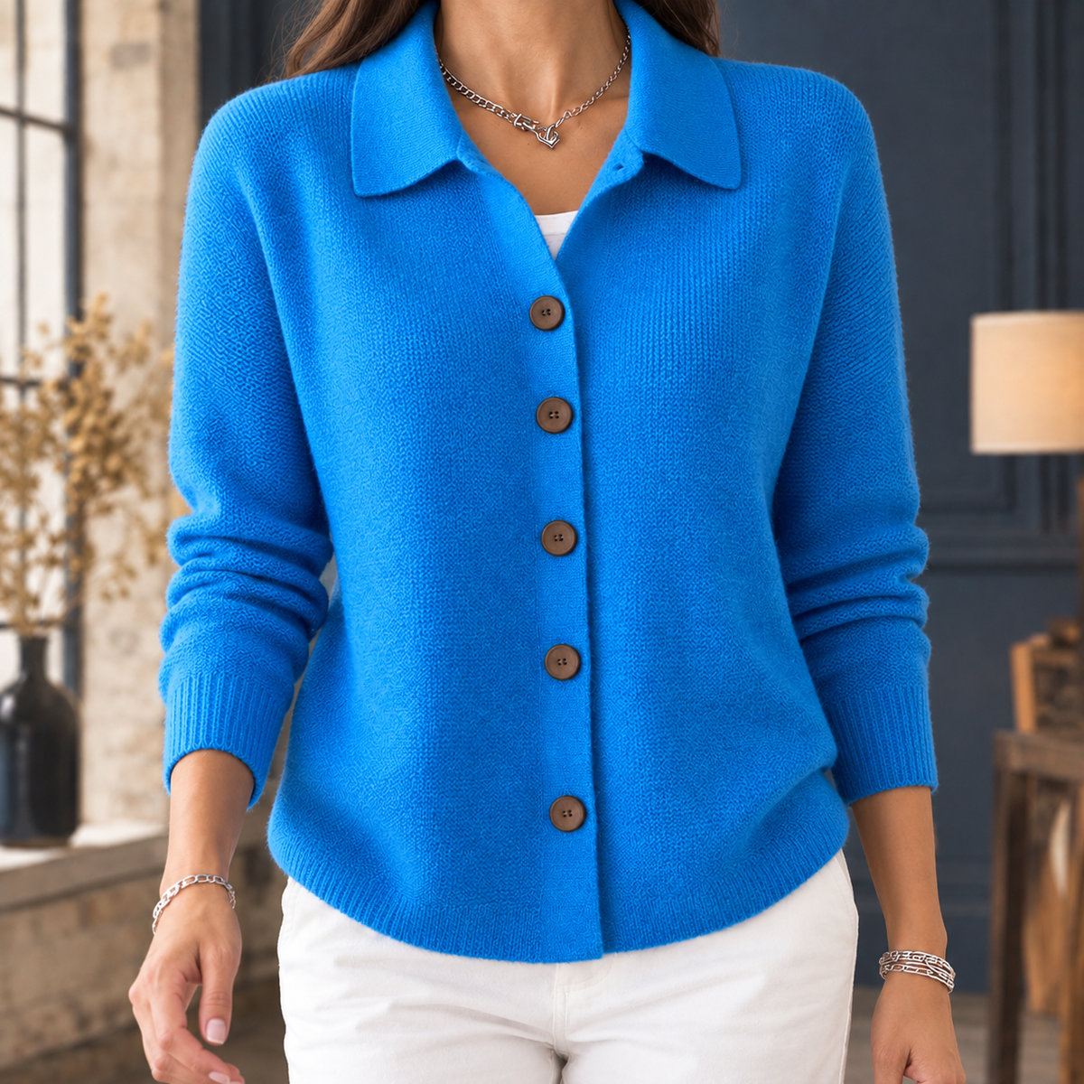 Relaxed Wool Cardigan