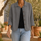 Collared Loose Straight Cardigan