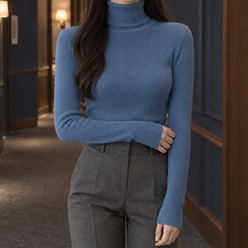 Fine Rib Polished Jumper
