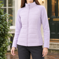 Quilted Jacket Polyester with Light Down-Filled Front and Stand Collar