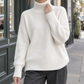 Relaxed Roll Neck Jumper with Generous Sleeves
