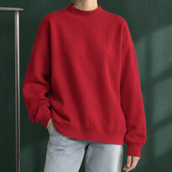 Relaxed Mock Neck Jumper