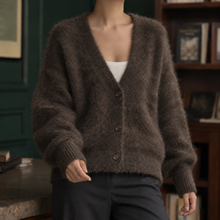 Plush Fuzzy Knit Cardigan